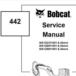 442 Excavator Service Manual for Bobcat PDF digital download