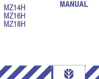 MZ14H MZ16H MZ18H Lawn Mower Tractor New Holland Service Repair Manual PDF Download