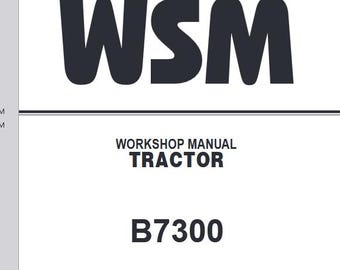 Kubota B7300 Tractors Workshop Service Repair Manual WSM Pdf Download