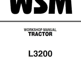 Kubota L3200 Tractors Workshop Manual Pdf