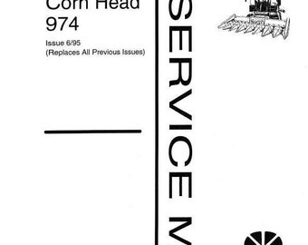 974 Corn Header Combine New Holland Service Repair Manual PDF Download