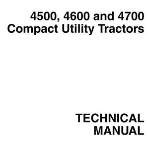 TM1679 4500 4600 4700 John Deere Compact Utility Tractor Technical Repair Service Manual Pdf Download