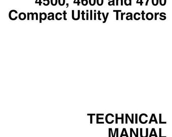 TM1679 4500 4600 4700 John Deere Compact Utility Tractor Technical Repair Service Manual Pdf Download