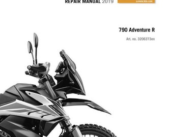 2019 KTM 790 Adventure R MotorCycle Service Manual Repair Workshop Pdf Ready to Race Download