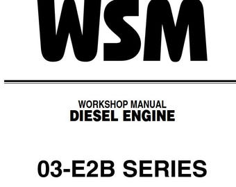 Kubota 03-E2B SERIES Diesel Engine Workshop Service Repair Manual WSM Pdf Download
