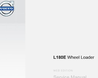 Volvo L180E Wheel Loader Service Repair Workshop Manual PDF Download