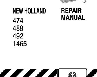 474 489 492 1465 Haybine Mower Conditioner New Holland Service Repair Manual PDF Download