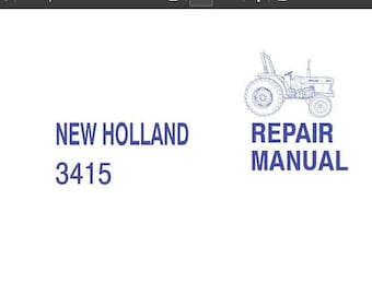 New Holland 3415 Tractors Service Repair Manual PDF Download