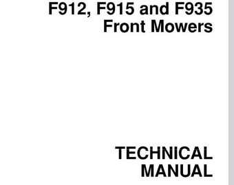 John Deere F912 F915 F935 Front Mowers Repair Service Manual TM1350 Pdf Download