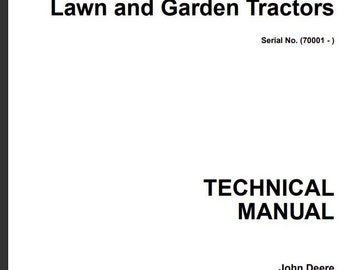 325 335 345 Lawn Garden Tractor John Deere Technical Repair Service Manual TM1760 PDF Download
