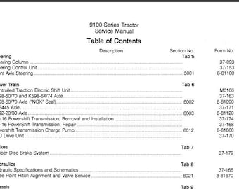 SERVICE Manual for Case 9100 Series Tractors 9110 9130 9150 9170 9180 Repair Manual Service 8-91571 PDF Download