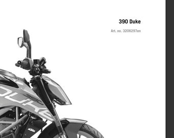 2017 KTM 390 Duke Factory Service Shop Manual - Etsy