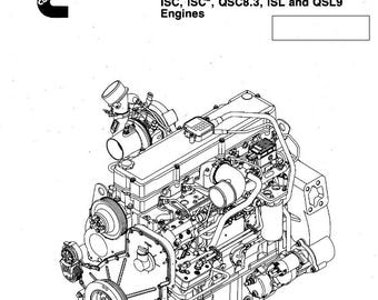 CUMMINS ISC, ISCe, QSC8.3, Isl and QSL9 ENGINES TroubleShooting Repair Service Manual Pdf Download