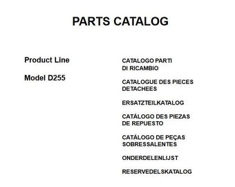D255 PARTS Catalog for New Holland PDF