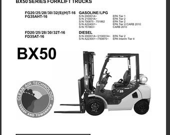 Komatsu FD20T-16 FD20TUS-16 FD25T-16 FD25TUS-16 FD28T-16 FD28TUS-16 FD30T-16 FD30TUS-16 FD32T-16 Forklift SERVICE Manual PDF Download