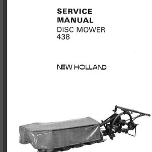 438 Disc Mower New Holland Service Repair Manual PDF Download