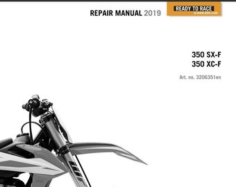 2019 KTM 350 SX-F XC-F Service repair manual pdf Download