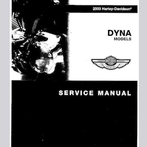 2003 Dyna Service Manual Harley Davidson Pdf Download