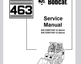 Bobcat 463 Skid Steer Service Manual Pdf Download