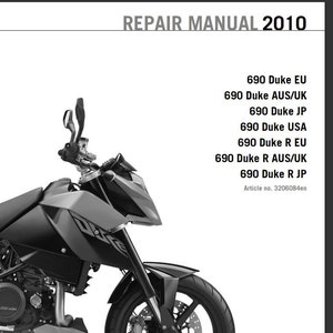 2010 KTM 690 Duke 690 Duke R Repair Service Manual Pdf Download