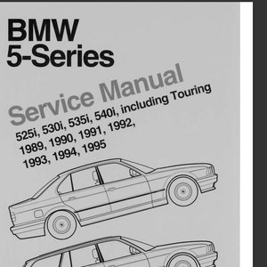 PDF BMW 5 Series E34 525i-530i-535i-540i Sedan - Touring 1989-1995 Service Manual - Workshop Manual - English
