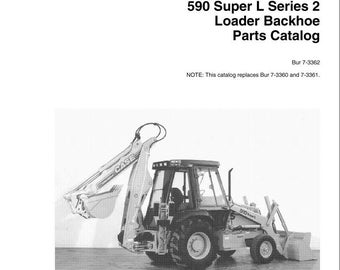 Case 590SL 590 Super L Series 2 Loader Backhoe Parts Catalog Pdf Download