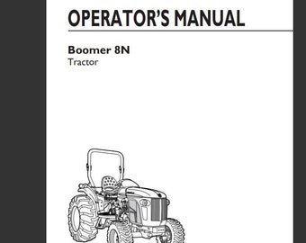 New Holland Boomer 8N Tractors Operators and Maintenance Manual PDF Download