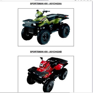 2001 Polaris Sportsman 400 500 Service Manual PDF Download