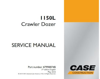 Case 1150L Crawler Bull-Dozer Service Shop Repair Manual pdf Download