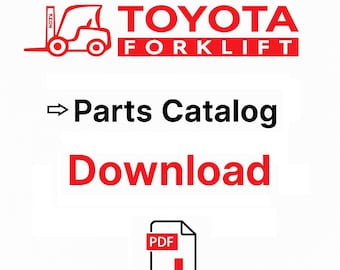 Toyota 42-7FD35, 42-7FD40, 42-7FD45, 42-7FDA50 Forklift Parts Catalog Manual PDF Download