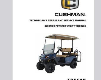 2012 up Cushman 4X Shuttle ELECTRIC Service Manual Pdf Download