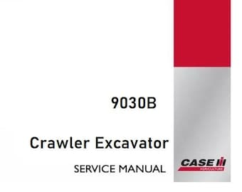 Case 9030B Crawler Excavator Service Shop Repair Manual pdf Download
