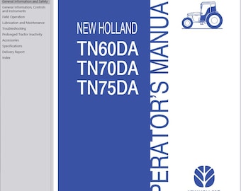 Operators - TN60DA TN70DA TN75DA Tractors New Holland Owners Operation Manual PDF Download