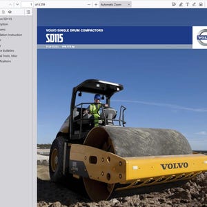 Volvo SD115 Compactor Service Repair Workshop Manual PDF Download