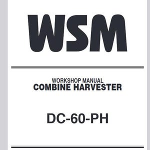 WSM - DC-60-PH Kubota Combine Harvester Workshop Manual Service Repair Pdf Download