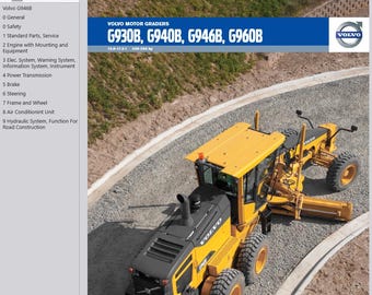 Volvo G946B Motor Grader Service Repair Workshop Manual PDF Download