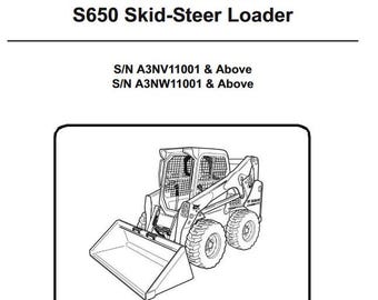 Bobcat S650 Skid Steer Loader Parts Manual Diagrams Catalog PDF