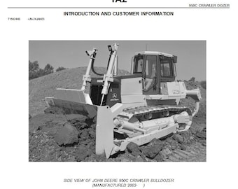 PARTS Catalog - 950C Crawler Bull-Dozer Parts Catalog PC2884 Parts Manual PDF Download