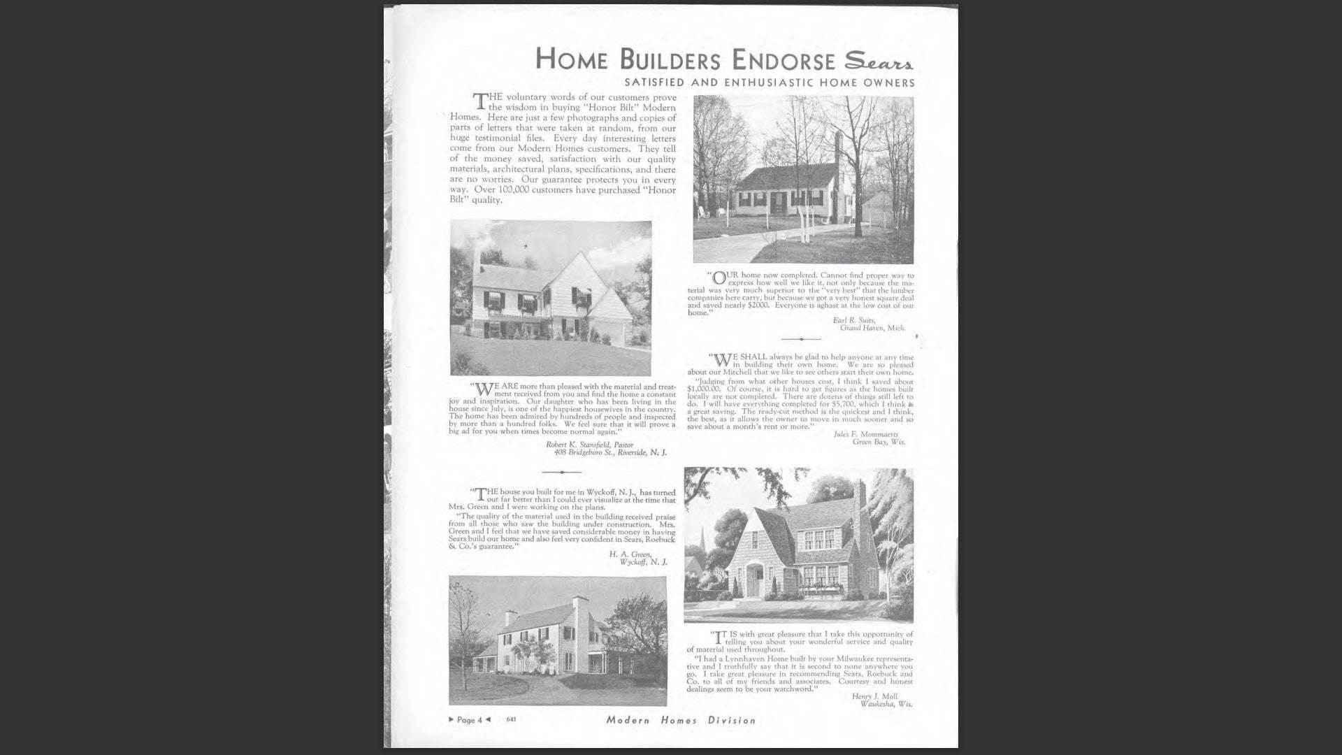 1936 Sears Roebuck Modern Homes Catalog Digital PDF Copy Vintage