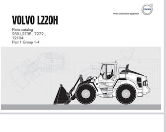 Volvo L220H Wheel Loader Parts Catalog Manual Instant Download PDF