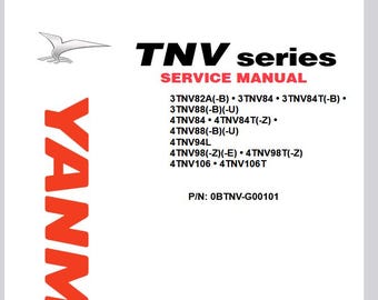 Yanmar 3TNV82A 3TNV84 3TNV88 4TNV84 4TNV88 4TNV94 4TNV98 Diesel ENGINE SERVICE Manual Pdf Download