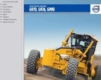 Volvo G976 Motor Grader Service Repair Workshop Manual PDF Download