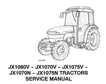 Case JX1060V, JX1070V, JX1075V, JX1070N, JX1075N Tractors Complete Service Shop Repair Manual pdf Download