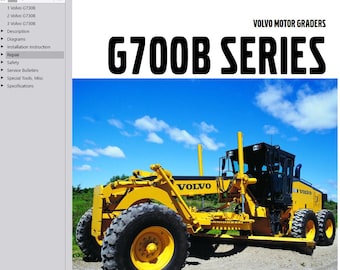 Volvo G730B Motor Grader Service Repair Workshop Manual PDF Download