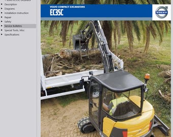 Volvo EC35C Mini Excavator Service Repair Workshop Manual PDF Download