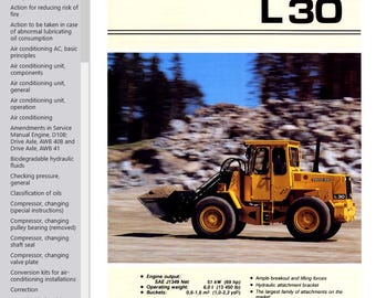 Volvo BM L30 Wheel Loader Service Repair Workshop Manual PDF Download