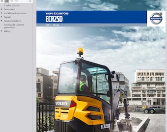 Volvo ECR25D Excavator Service Repair Workshop Manual PDF Download