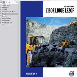 Volvo L220F Wheel Loader Service Repair Workshop Manual PDF Download