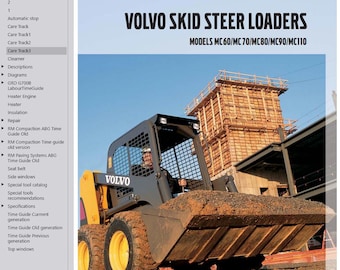 Volvo MC70 Skid Steer Loader Service Repair Workshop Manual PDF Download