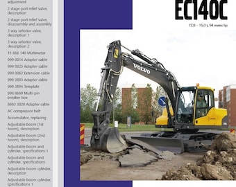 Volvo EC140C & LM Excavator Service Repair Workshop Manual PDF Download